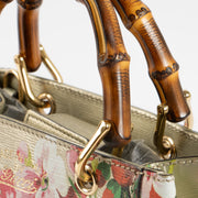 Shop this authentic Gucci Printed Flora Bamboo Shopper Mini Pre-Loved on Labellov.com