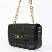 Authentic pre-loved Celine Quilted Black Matelasse Chain Shoulder Bag on Labellov.com