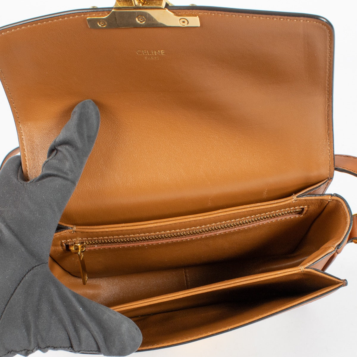 Authentic pre-loved Celine Canvas Triomphe Crossbody Bag on Labellov.com