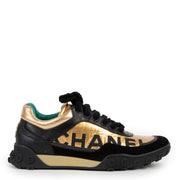 Chanel Black & Gold Sneakers - size 39