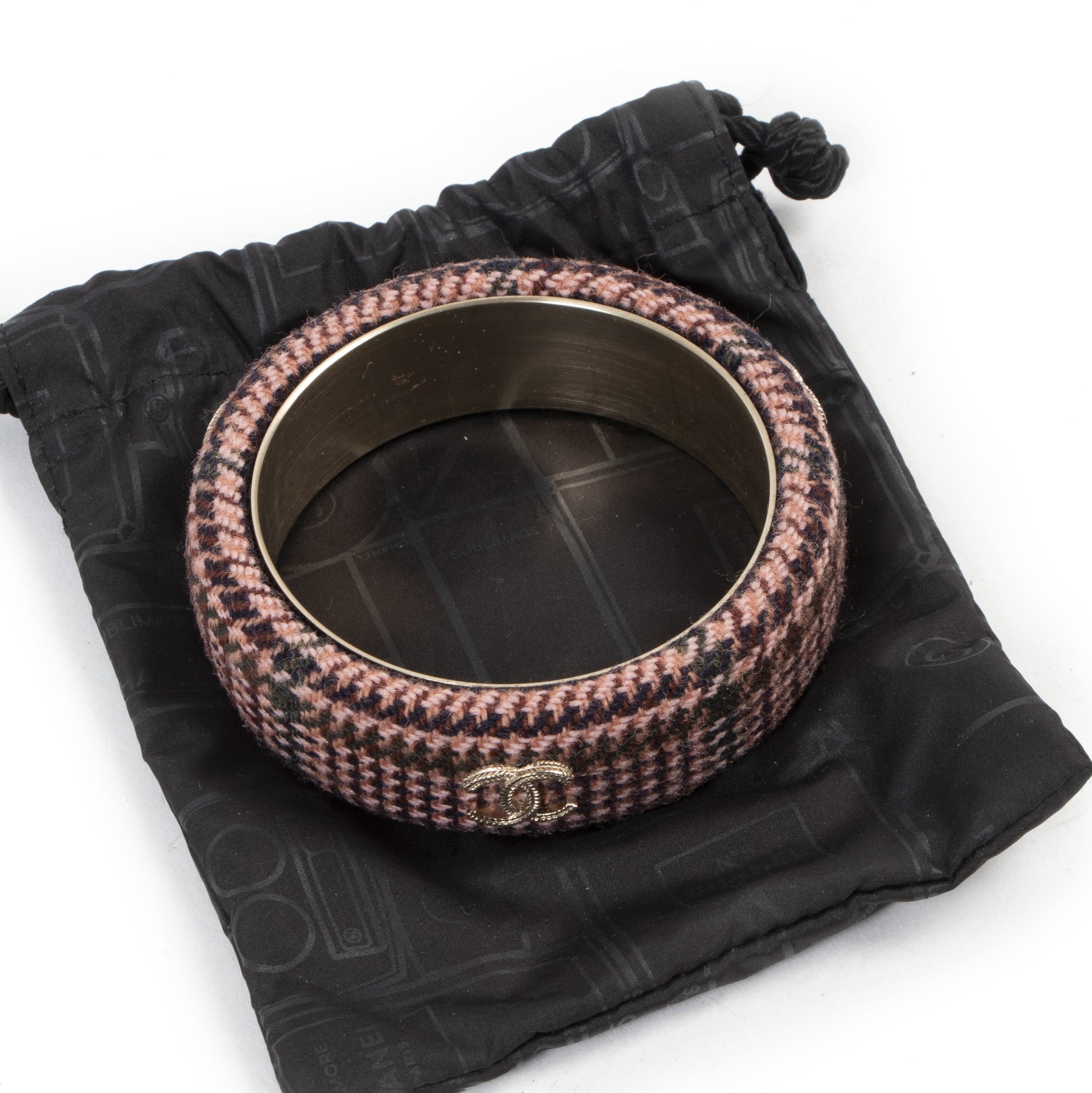 Chanel Tweed CC Bracelet