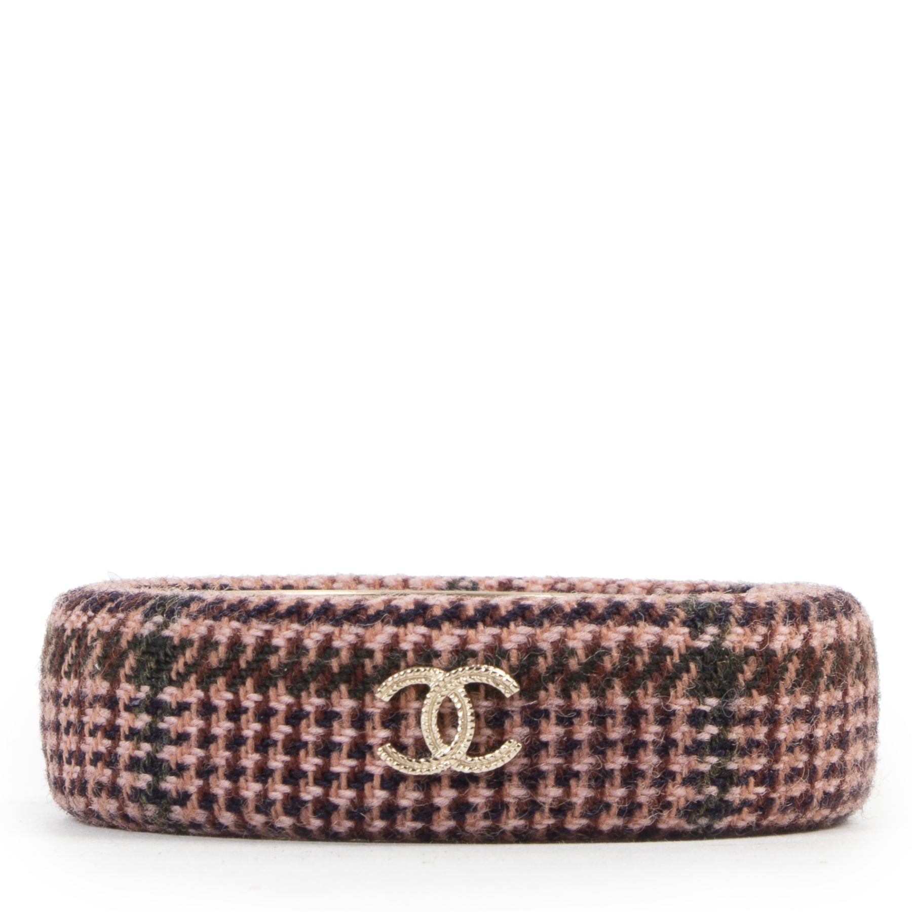 acheter en linge seocnde main Chanel Tweed CC Bracelet