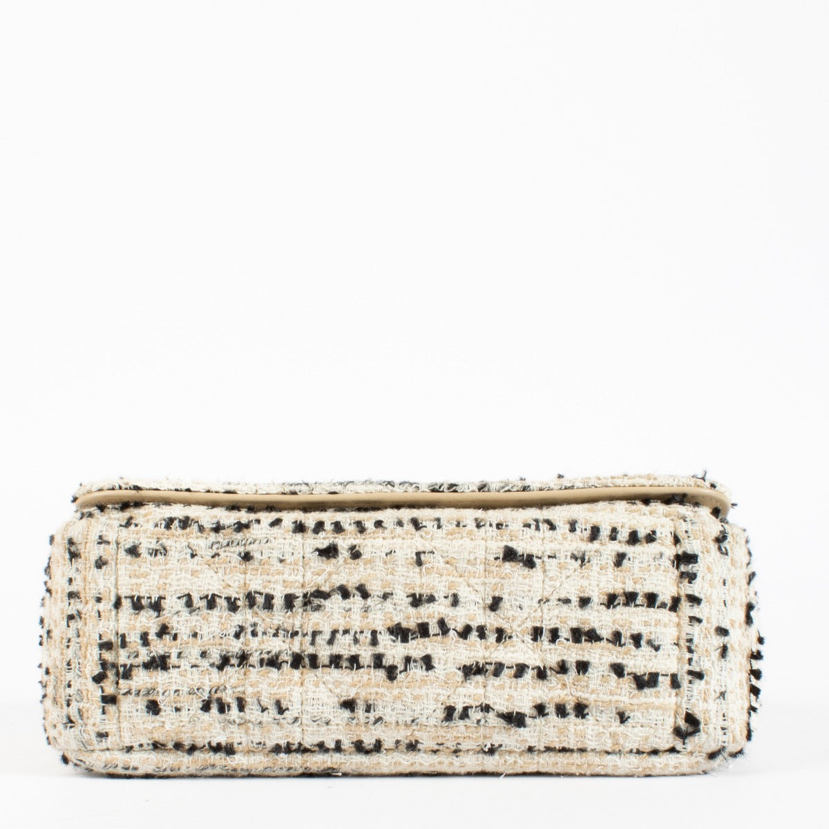 Authentic pre-loved Christian Dior White Tweed Small Caro Crossbody Bag on Labellov.com
