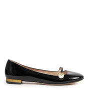 Gucci Black Patent Ballet Flats - Size EU39
