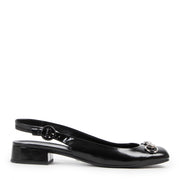 Gucci Black Vernis Leather Horsebit Flats for the best price