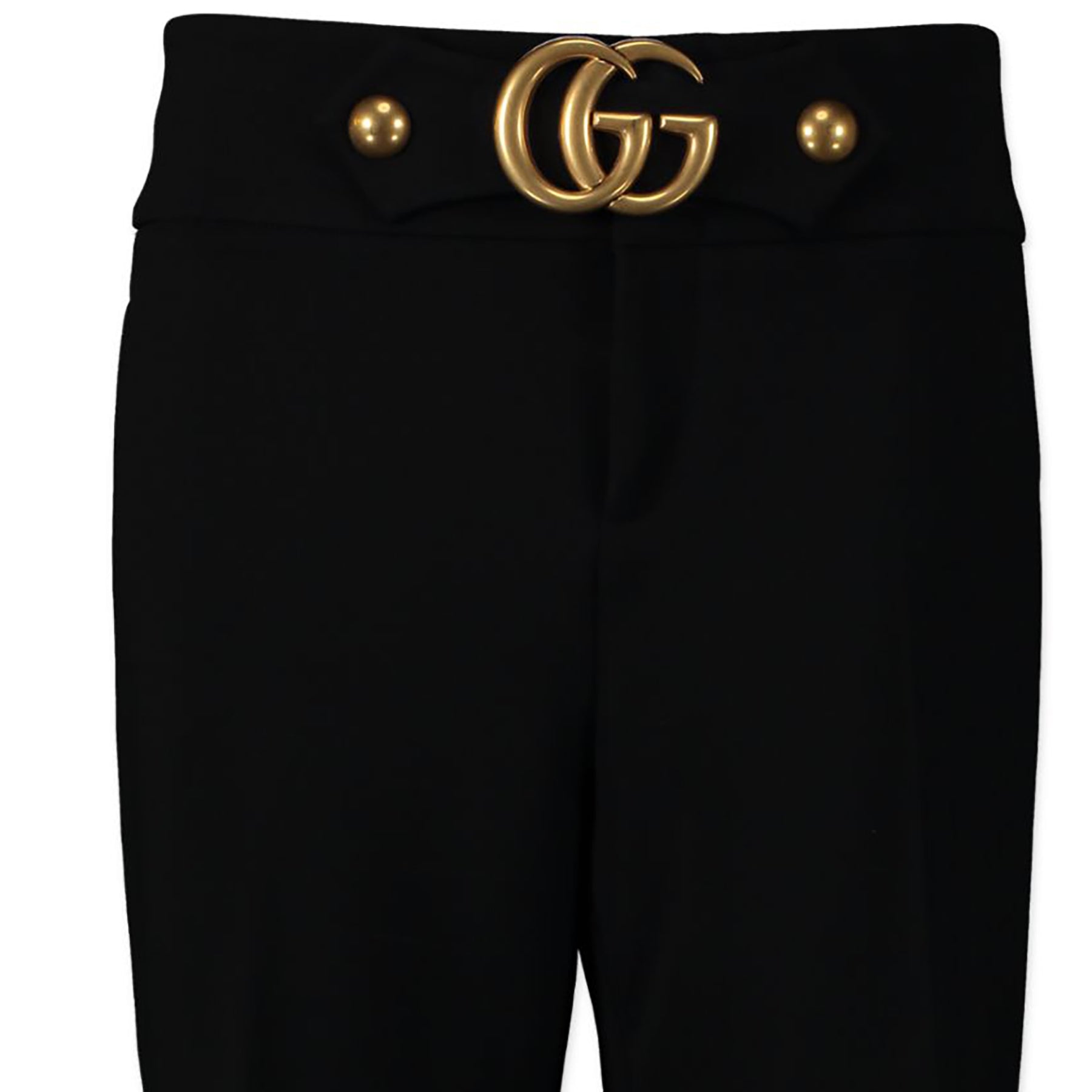 Authentique seconde-main vintage Gucci GG Flared Black Trousers - Size IT48 achète en ligne webshop LabelLOV