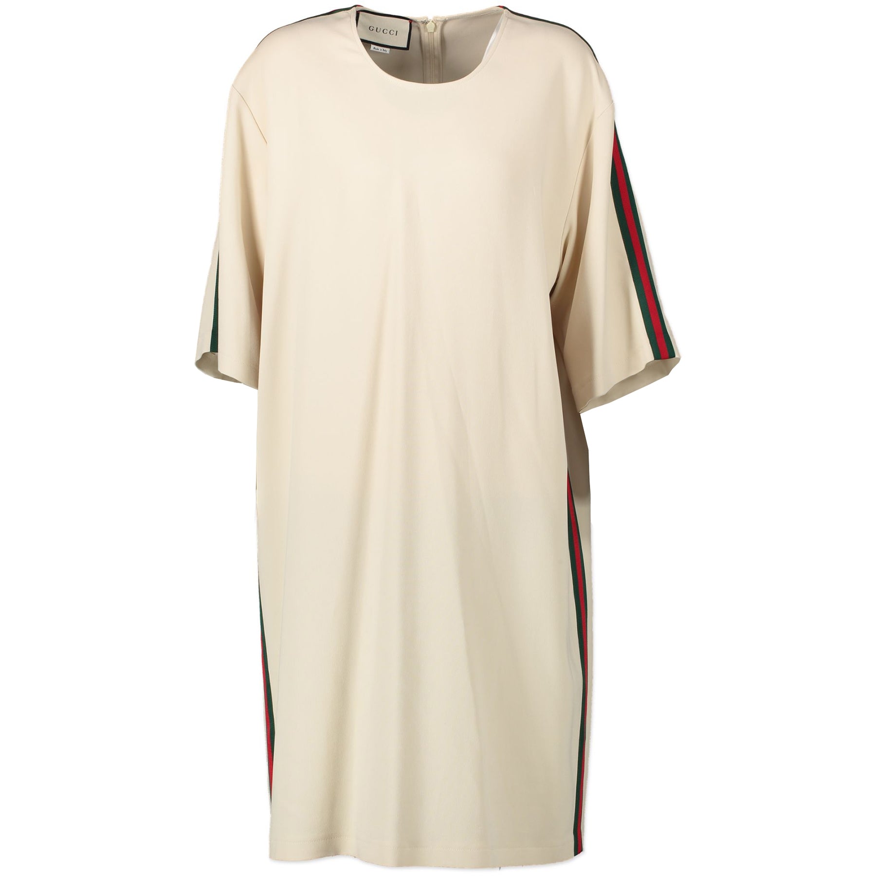 Gucci Cream Web 3/4 Sleeve Dress - size IT48 - for the best price at Labellov