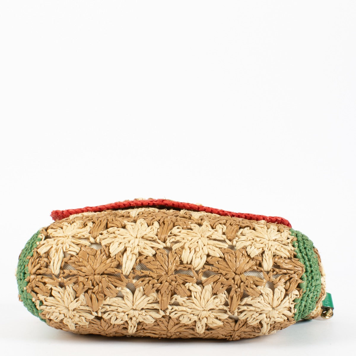 Authentic pre-loved Gucci Multicolor GG Marmont Raffia Small Flap Crossbody Bag on Labellov.com