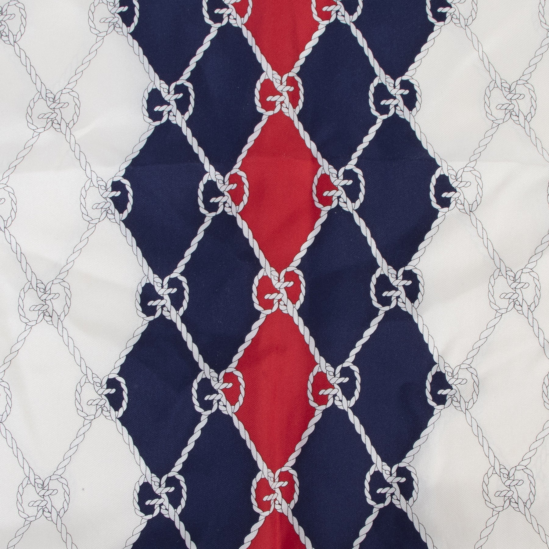 Authentic secondhand Gucci GG Logo Ropes Silk Scarf designer accessories fashion luxury vintage webshop safe secure online shopping