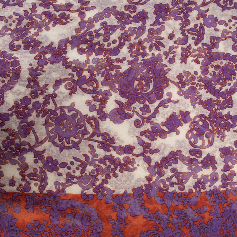 Authentic secondhand Gucci Purple Wool Silk Scarf designer accessories fashion luxury vintage webshop safe secure online shopping