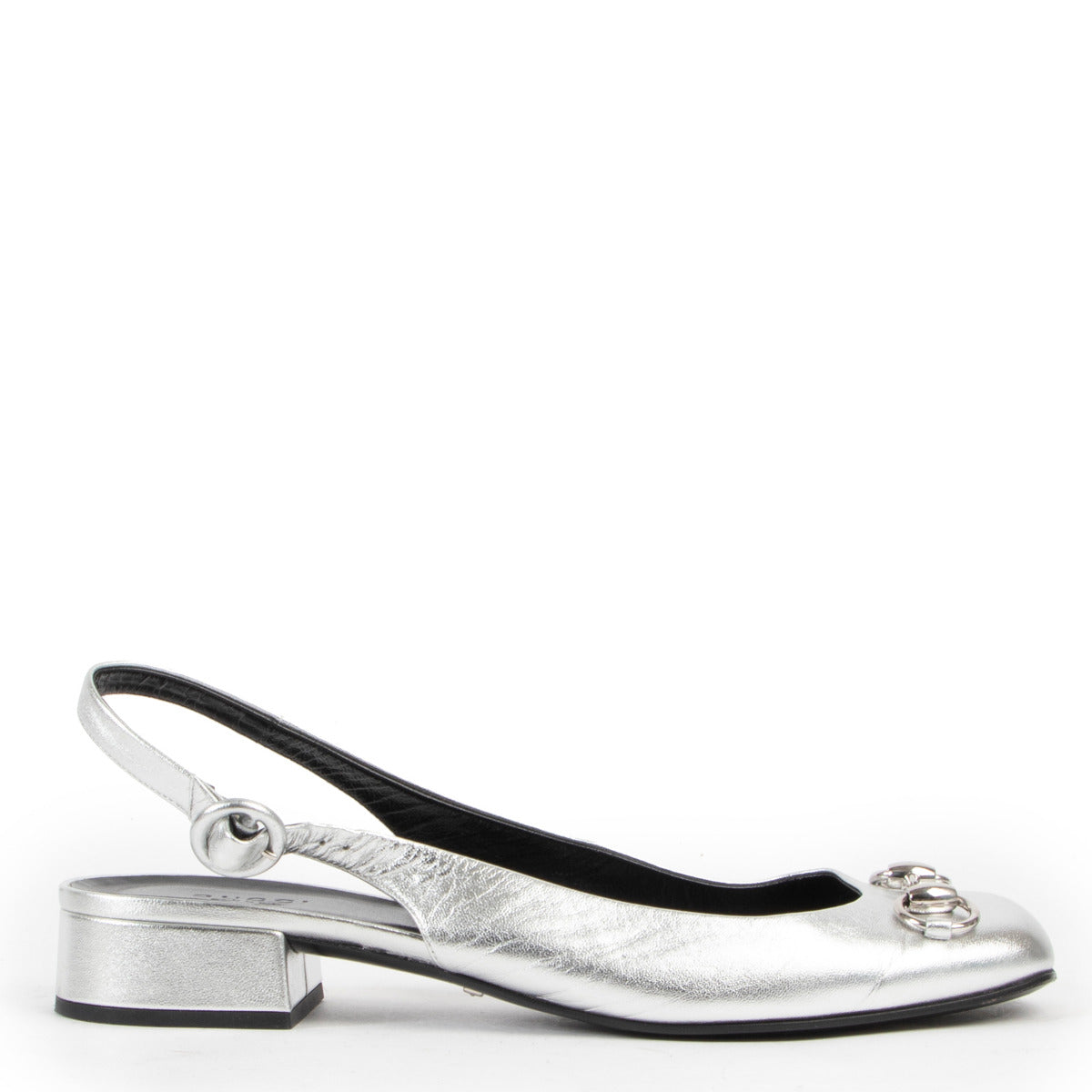 Gucci Zilveren Horsebit Ballerina's - maat 39
