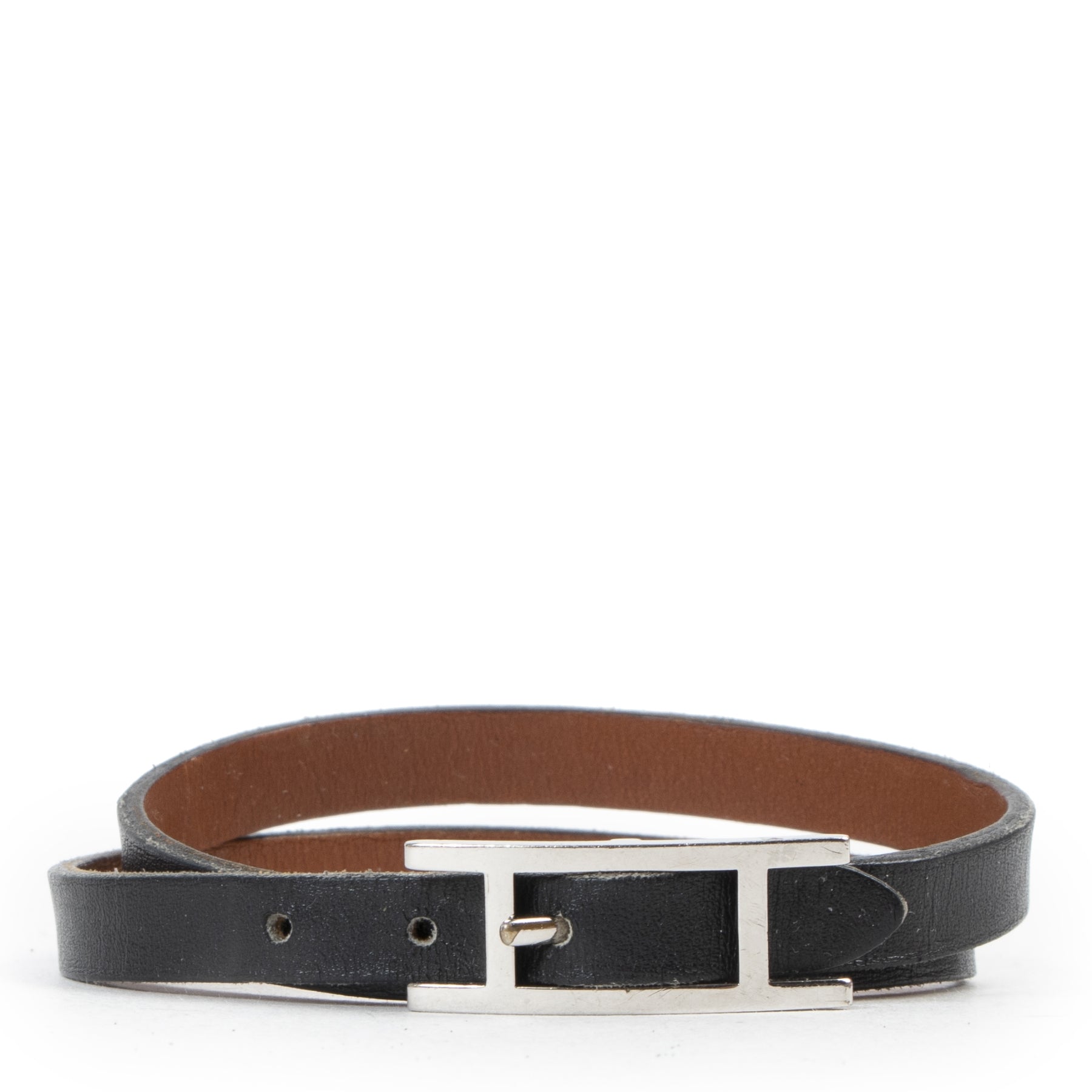 acheter en ligne seconde main Hermes Reversible Double Tour Behapi Bracelet