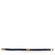 Koop en verkoop uw authentieke designer Hermès Kelly Turnlock Leather Bracelet 'Bleu Nuit' GHW