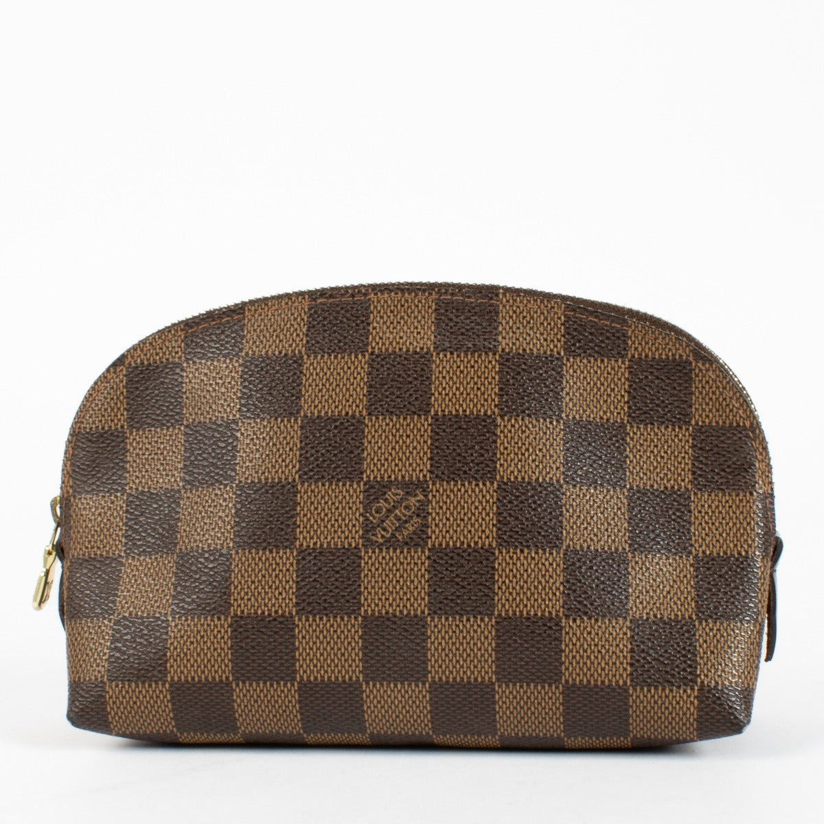 Authentic pre-loved Louis Vuitton Damier Ebene Cosmetic Pouch PM on Labellov.com