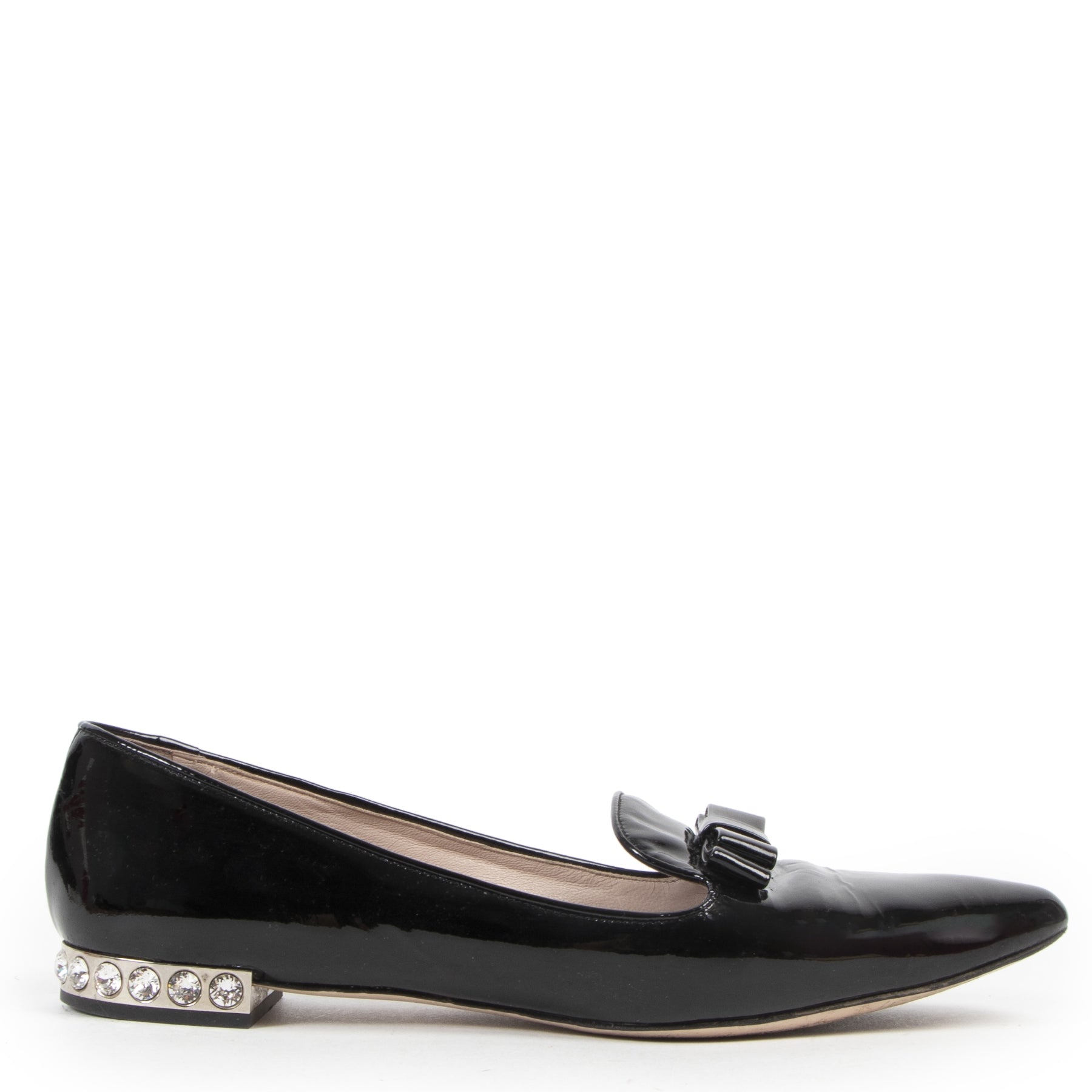 Miu Miu Patent Point Toe Flats