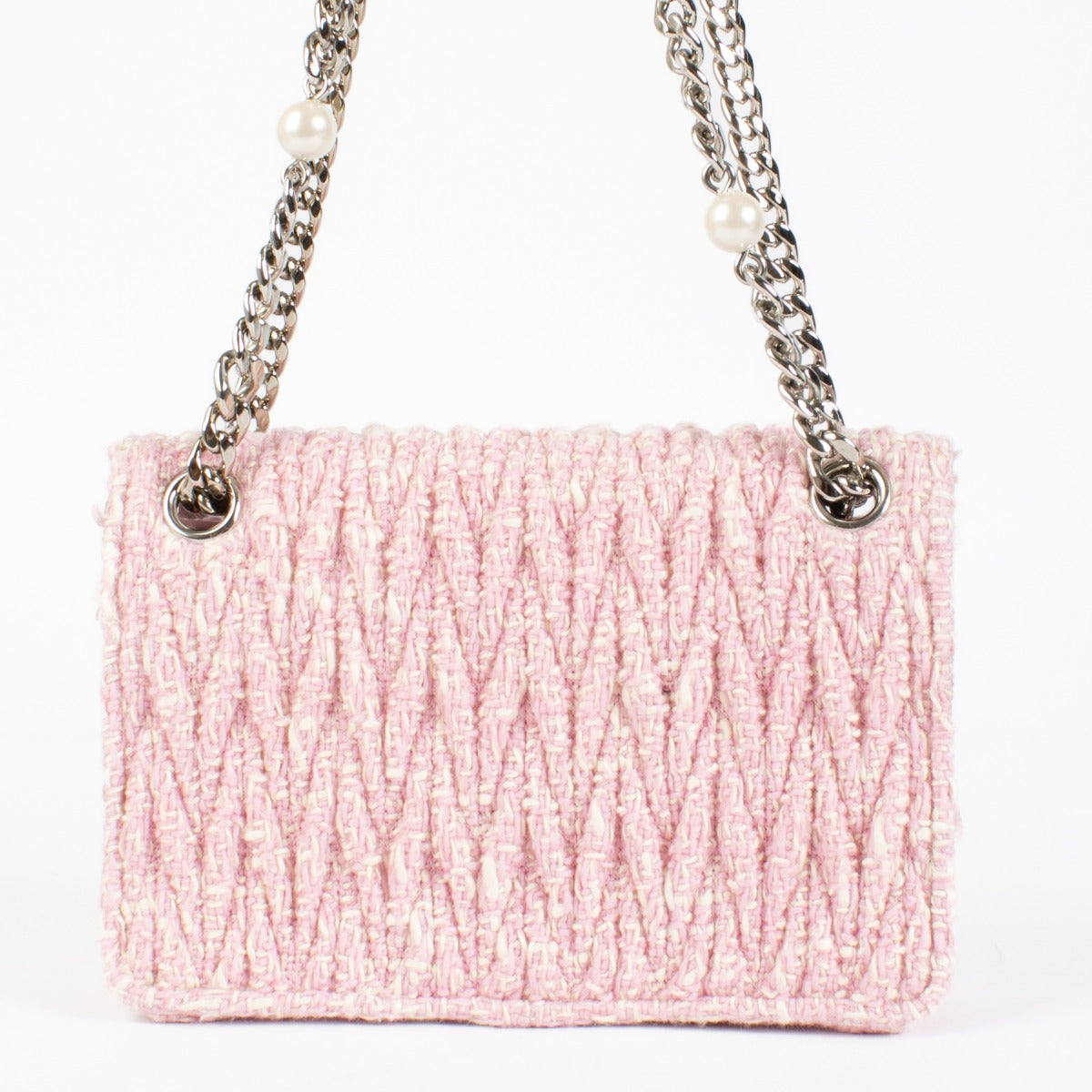 Authentic preloved Miu Miu Rosa Matelassé Tweed Mini Bag on Labellov.com