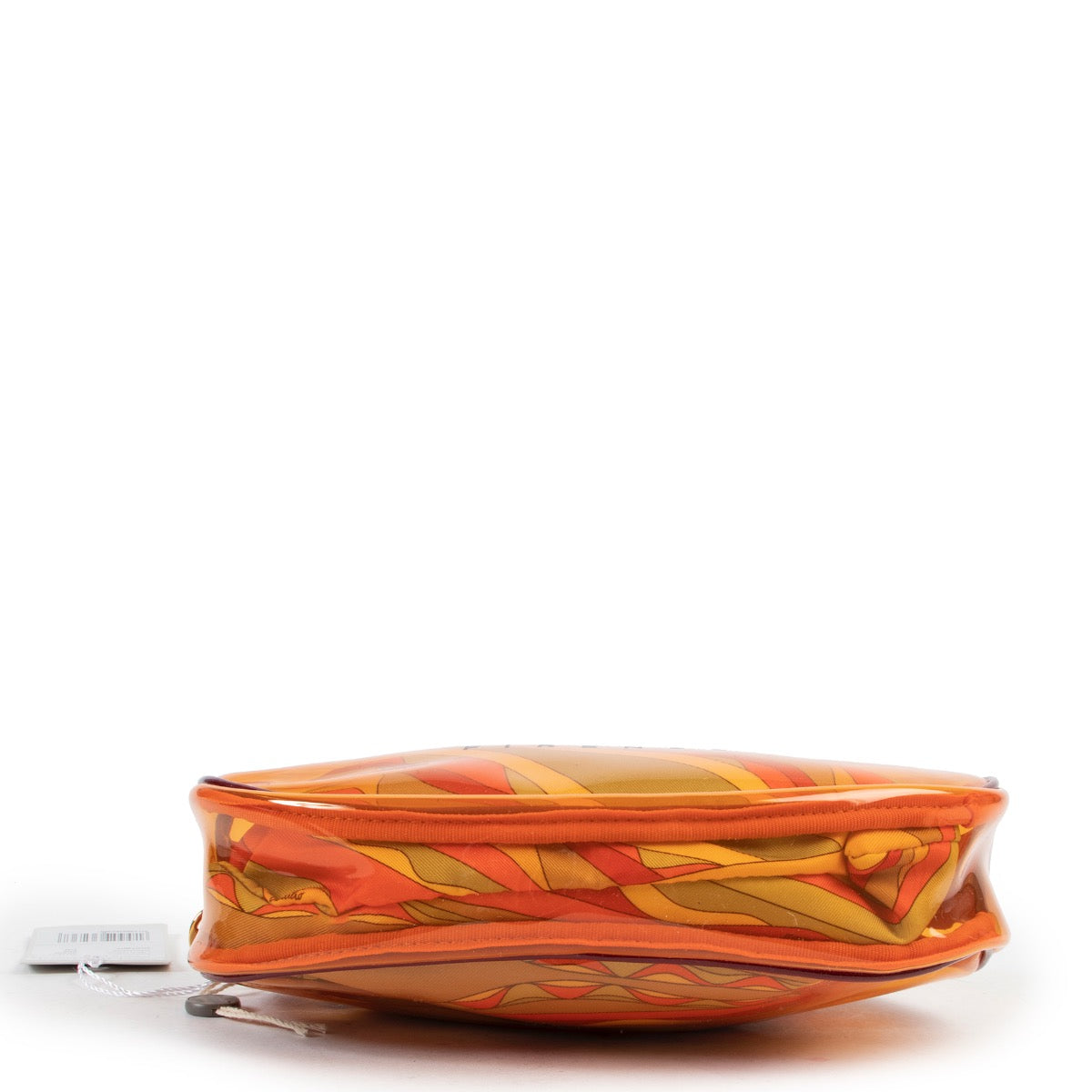 Shop safe online at Labellov in Antwerp this 100% authentic second hand Pucci Orange PVC Cosmetic Pouch