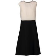 Authentic second-hand vintage Valentino Black And White A-line Dress - Size IT48 buy online webshop LabelLOV