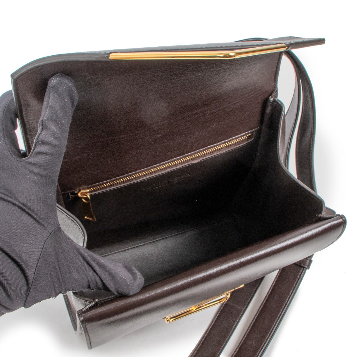 Bottega Veneta Clip Fondant Box Leather Shoulder Bag