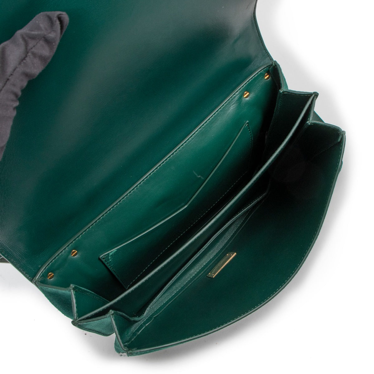 Bottega Veneta Mount Medium Emerald Green Suede Shoulder Bag