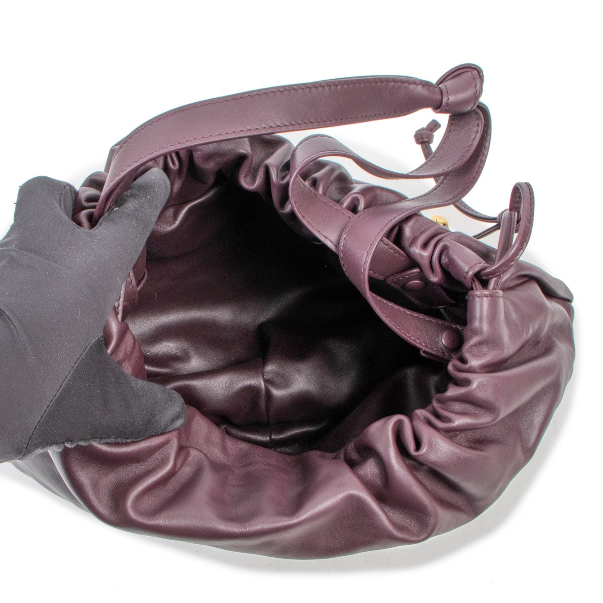 Bottega Veneta Medium Bulb Grape Leather Bag