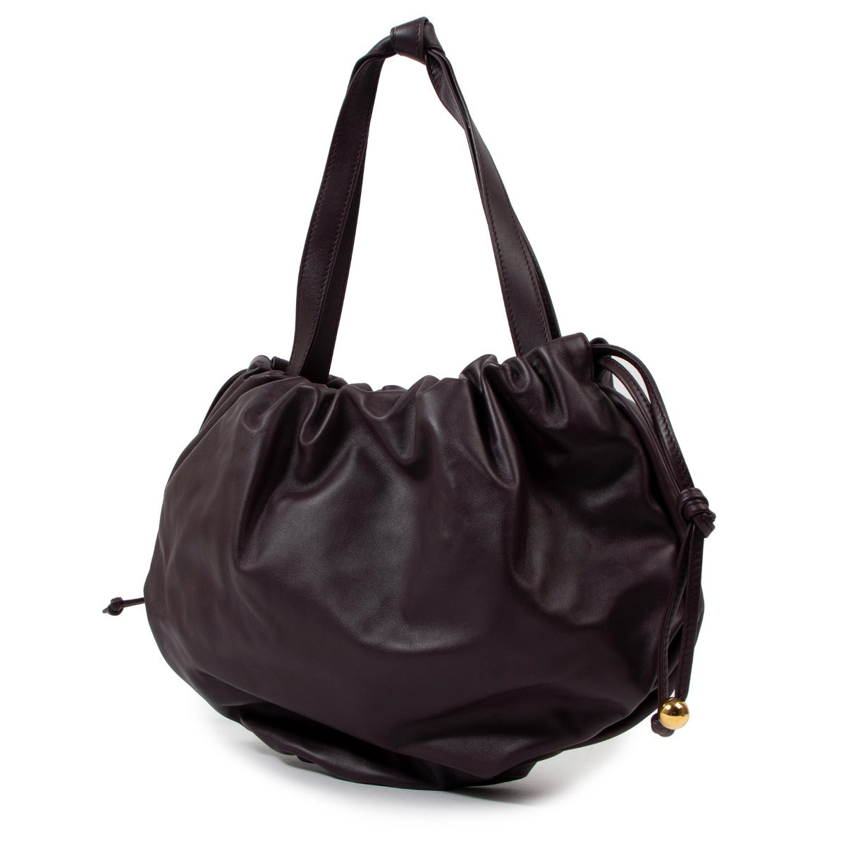 Bottega Veneta Medium Bulb Grape Leather Bag