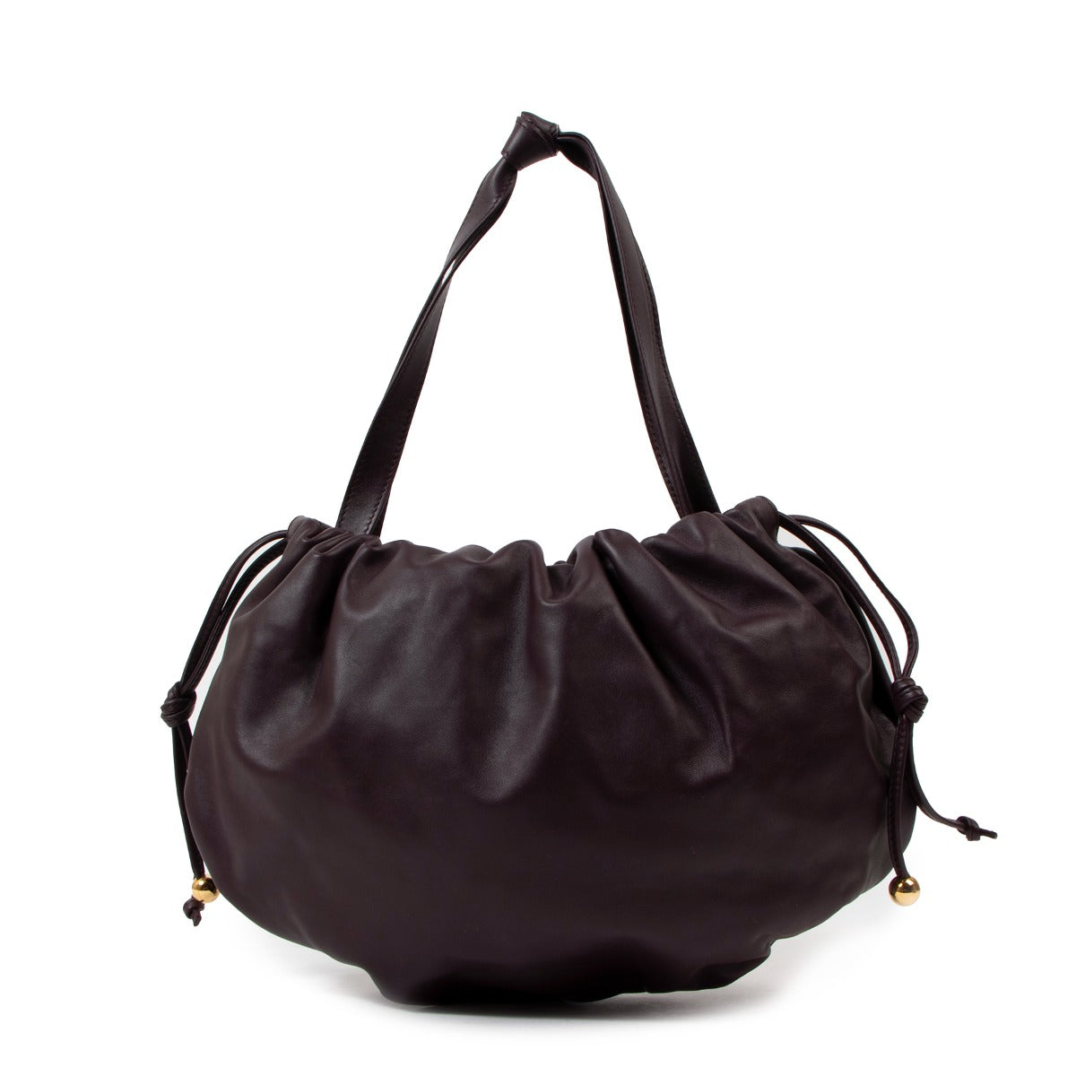 Bottega Veneta Medium Bulb Grape Leather Bag