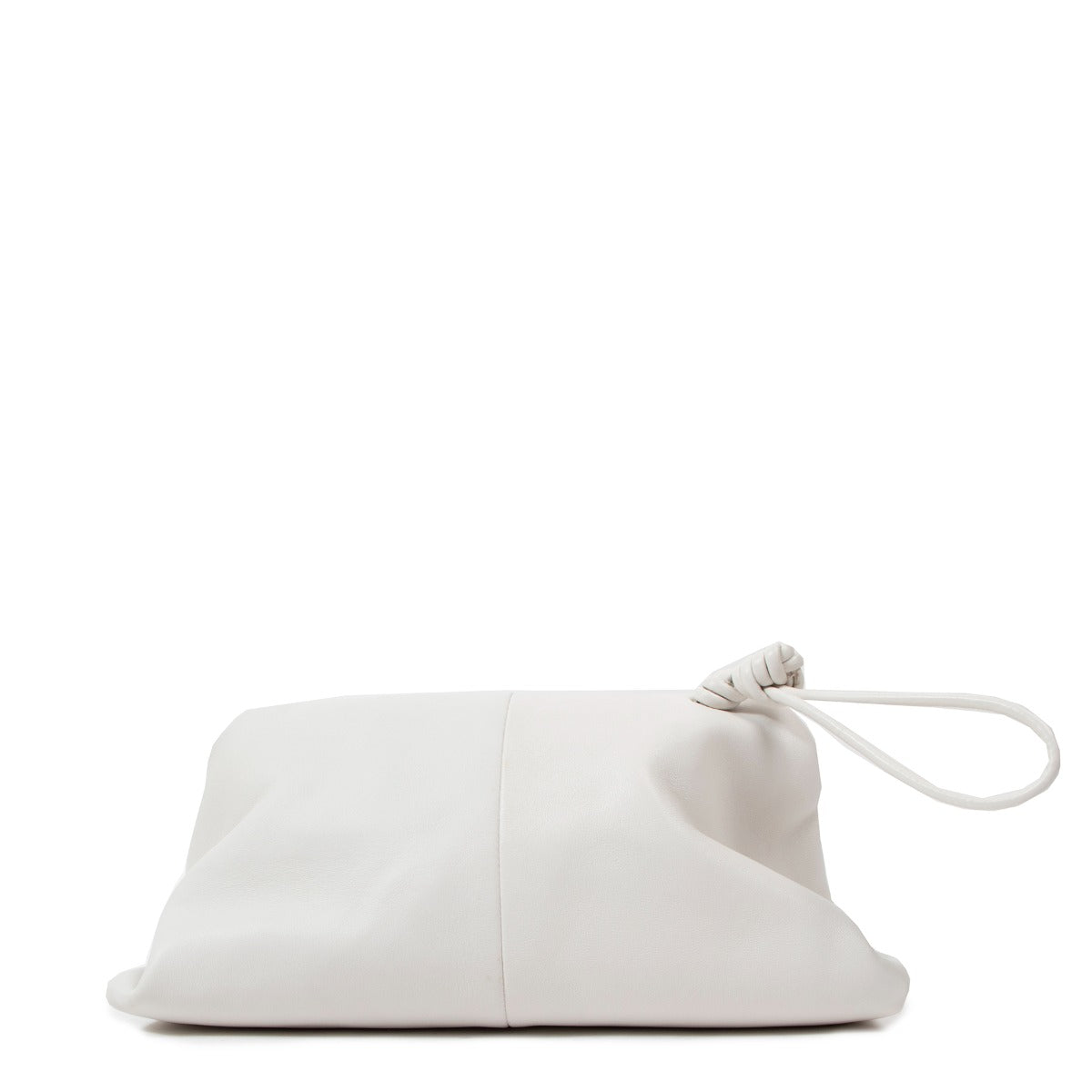 Bottega Veneta Witte Trine Angular Envelop Clutch