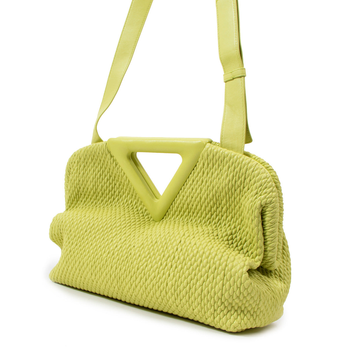 Bottega Veneta Point Medium Quilted Top Handle Bag