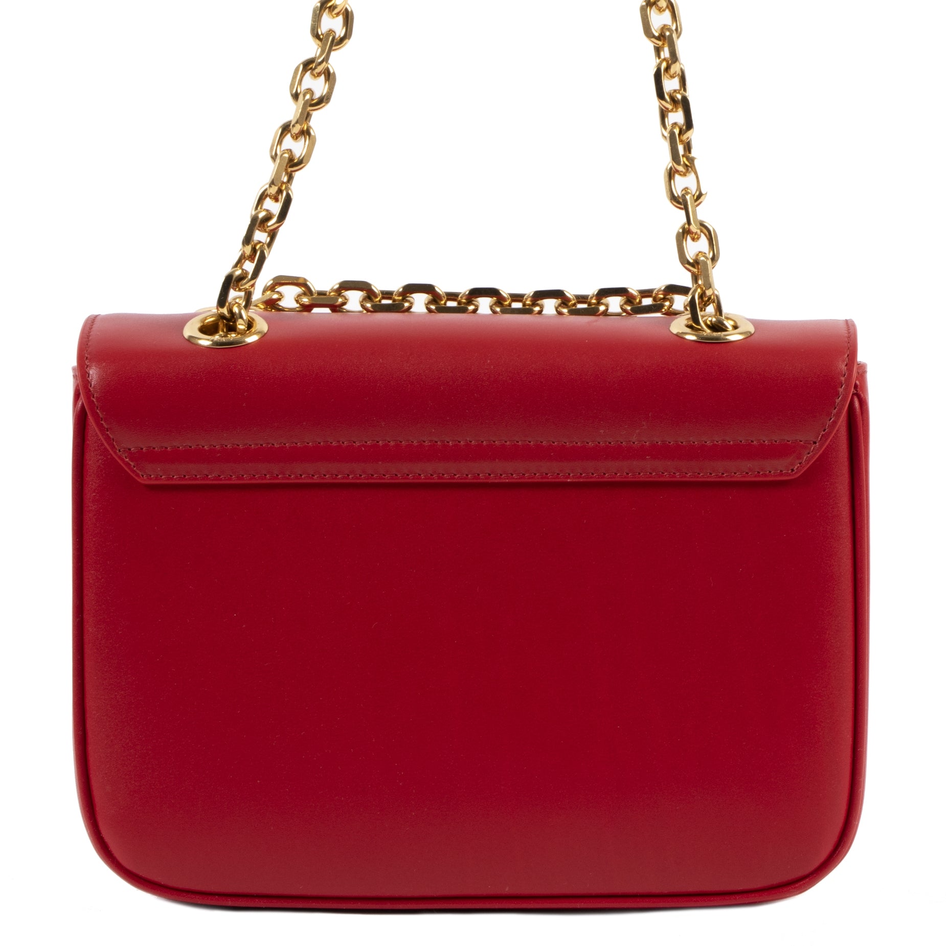 Celine Red Smooth Leather Small C Bag