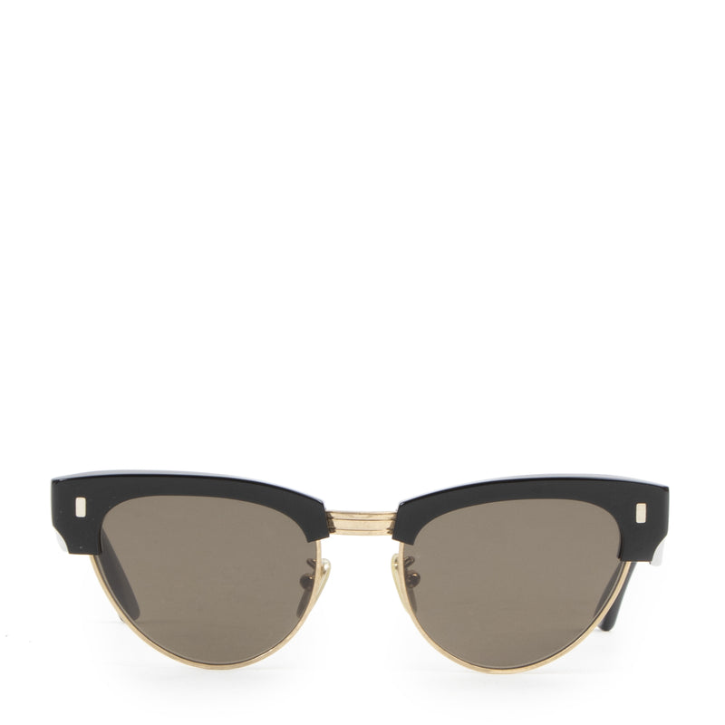 Authentic secondhand Céline Black and Gold Cateye Sunglasses designer accessories fashion luxury vintage webshop safe secure online shopping