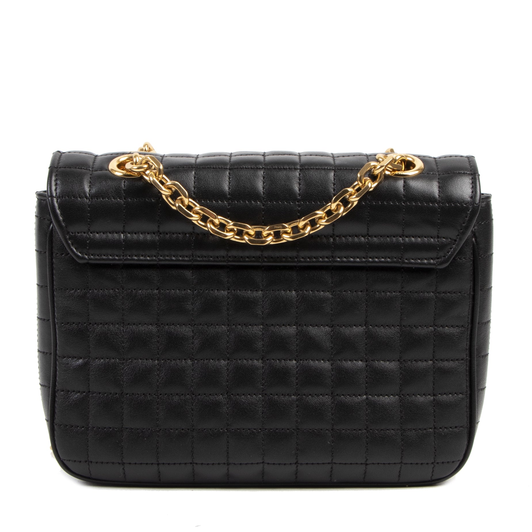 Céline C-bag small black Matelasse