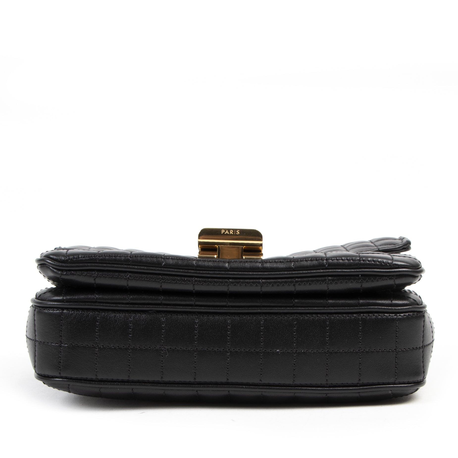 Céline C-bag small black Matelasse