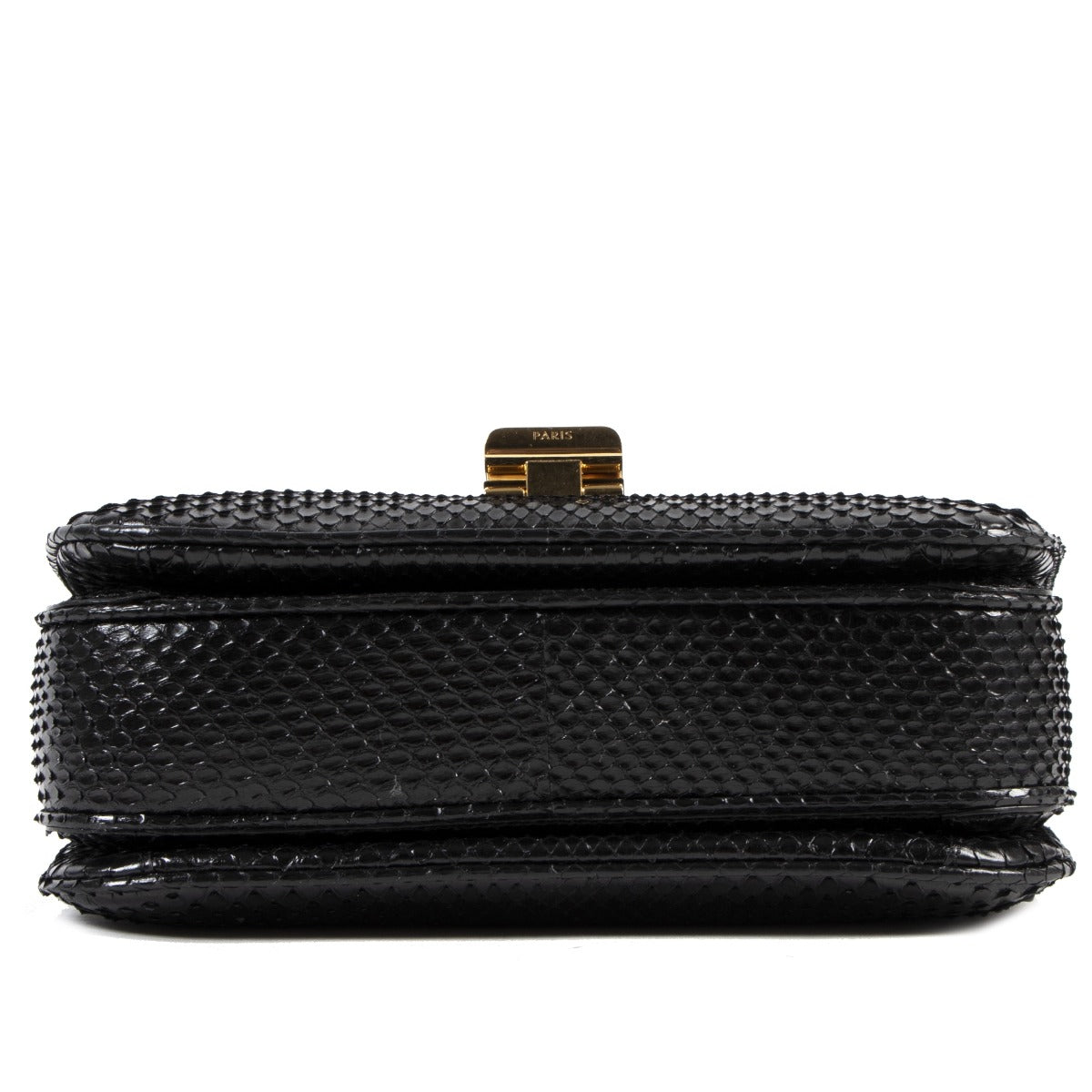 Celine Black Python Medium C Bag