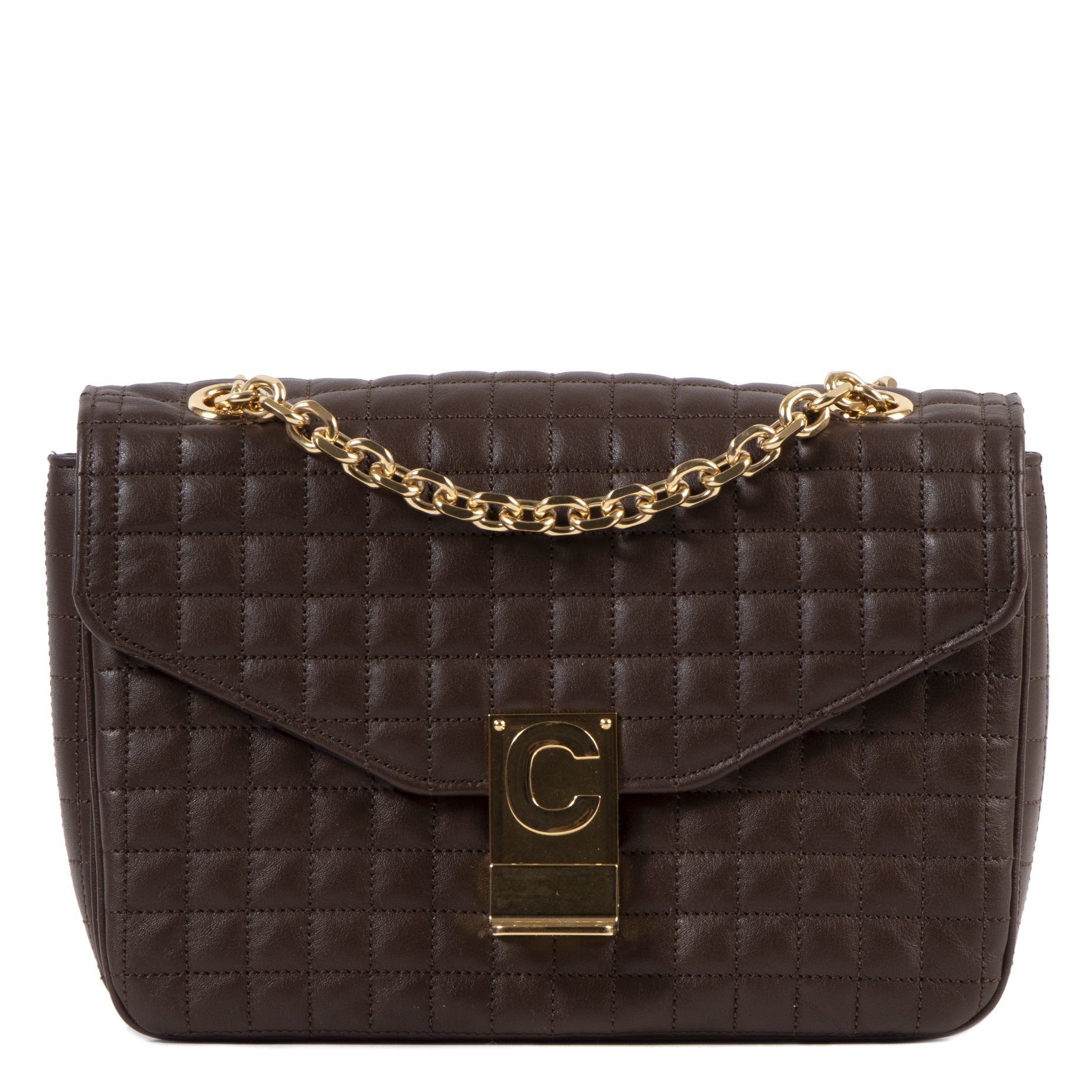 Celine C-Bag Brown Medium Matelasse Bag