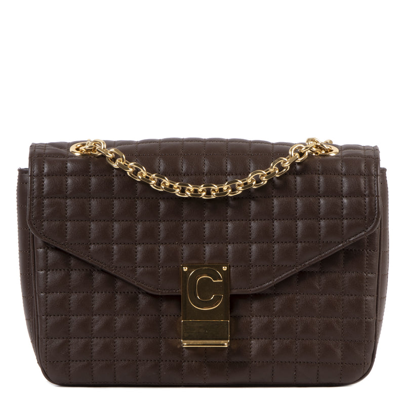 Celine C-Bag Brown Medium Matelasse Bag