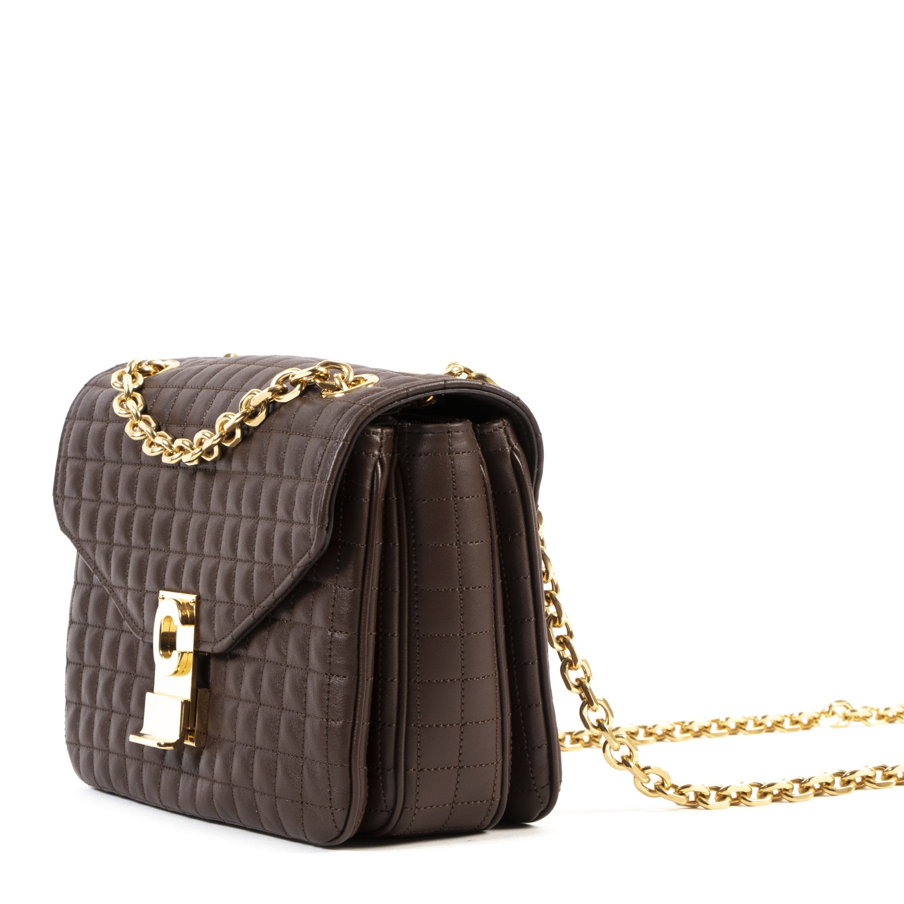 Celine C-Bag Brown Medium Matelasse Bag