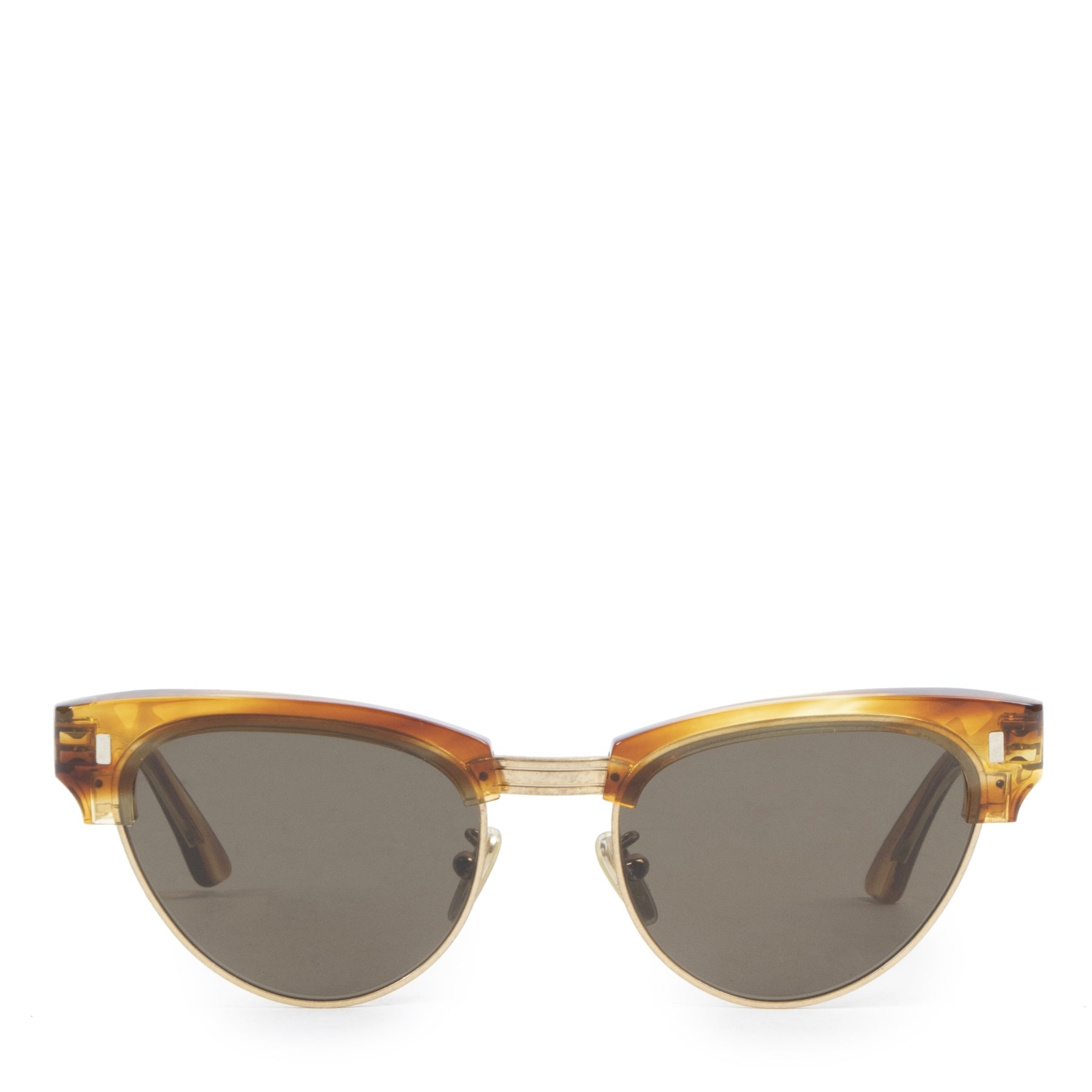Céline Round 0059 Striped Honey Havana Sunglasses cateye for the best price