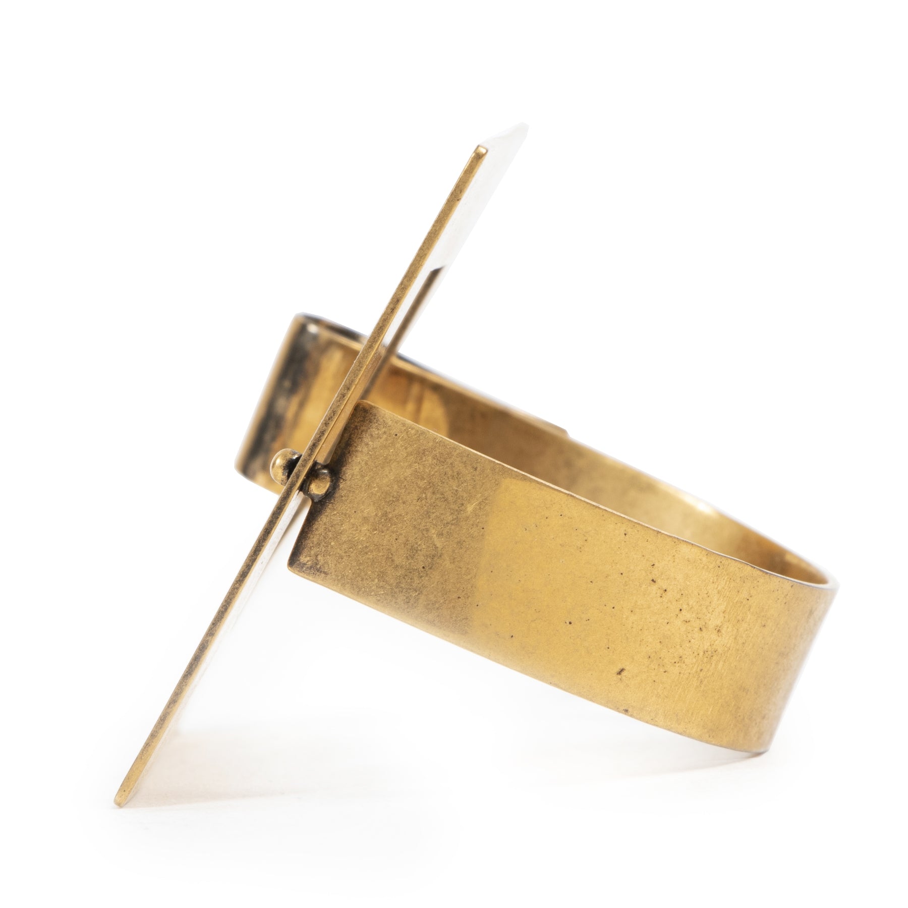 Authentic secondhand Céline Golden Square Bracelet - Size M designer accessories fashion luxury vintage webshop safe secure online shopping