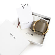 Authentic secondhand Céline Khaki Leather Bracelet - Size Medium designer accessories fashion luxury vintage webshop safe secure online shopping