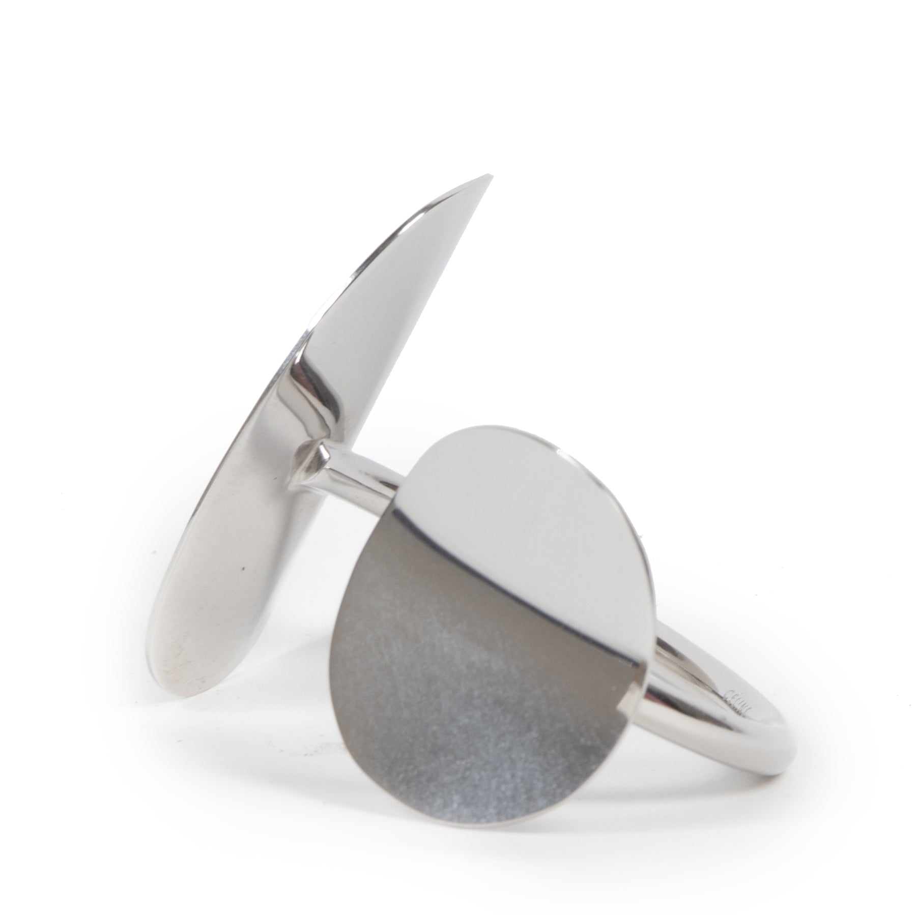 Authentieke Tweedehands Céline Silver Metallic Bracelet juiste prijs veilig online shoppen luxe merken webshop winkelen Antwerpen België mode fashion