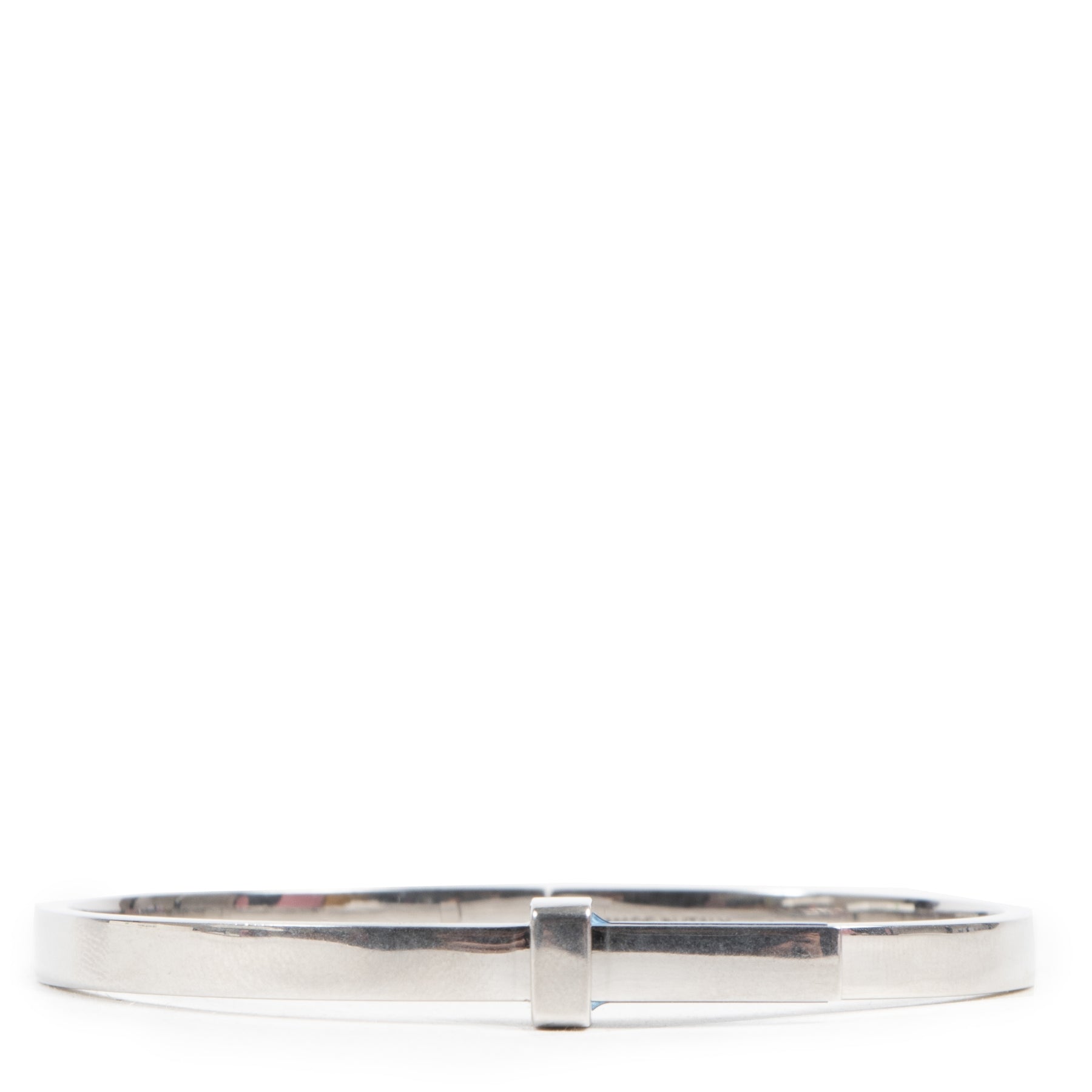 Authentieke Tweedehands Céline Silver Extra Thin Bracelet - Size Large juiste prijs veilig online shoppen luxe merken webshop winkelen Antwerpen België mode fashion