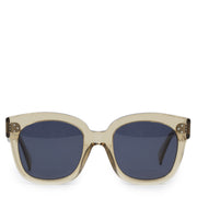 Authentic secondhand Céline New Audrey Sunglasses in Transparent Champagne Acetate designer accessories fashion luxury vintage webshop safe secure online shopping