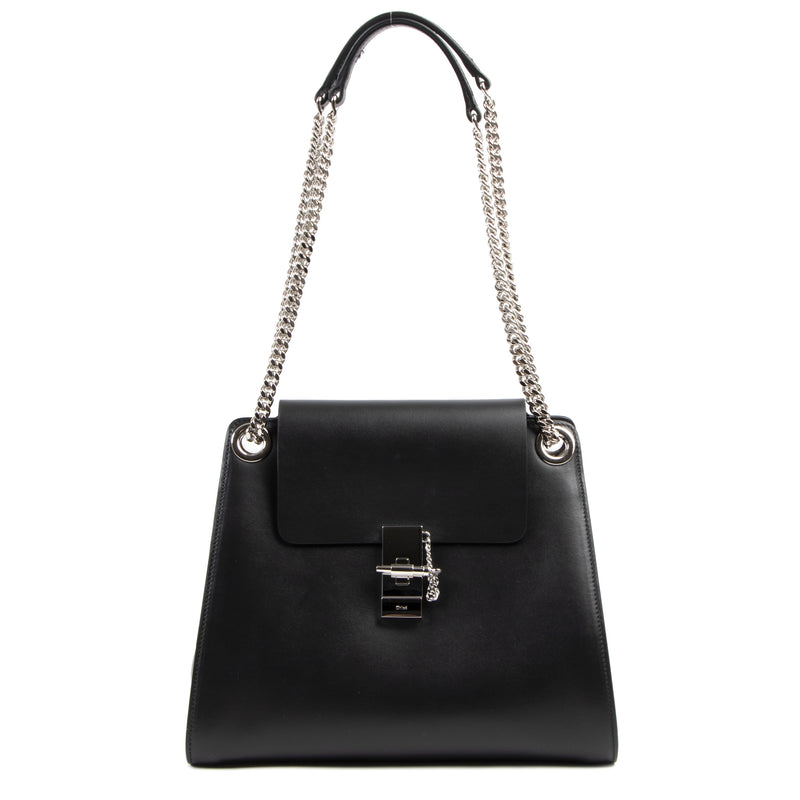 Chloé Black Annie Shoulder Bag GHW bij Labellov luxe tweedehands zaak uit Antwerpen