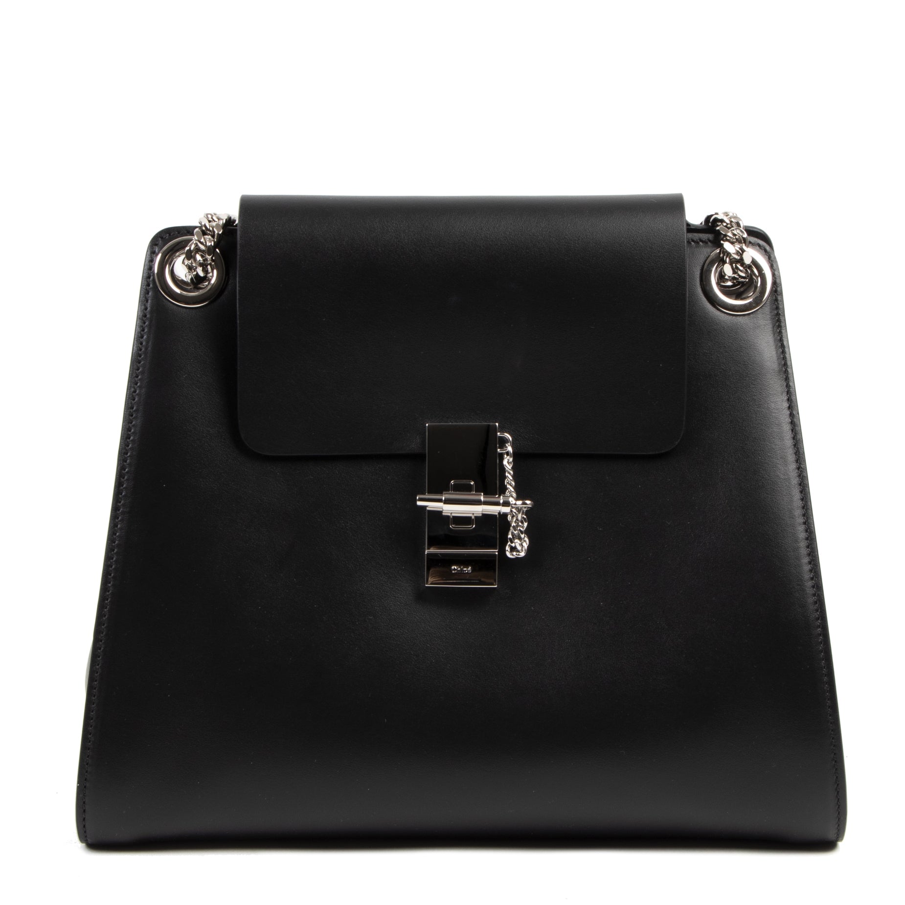 2020 discounts on Chloé Black Annie Shoulder Bag GHW only at Labellov