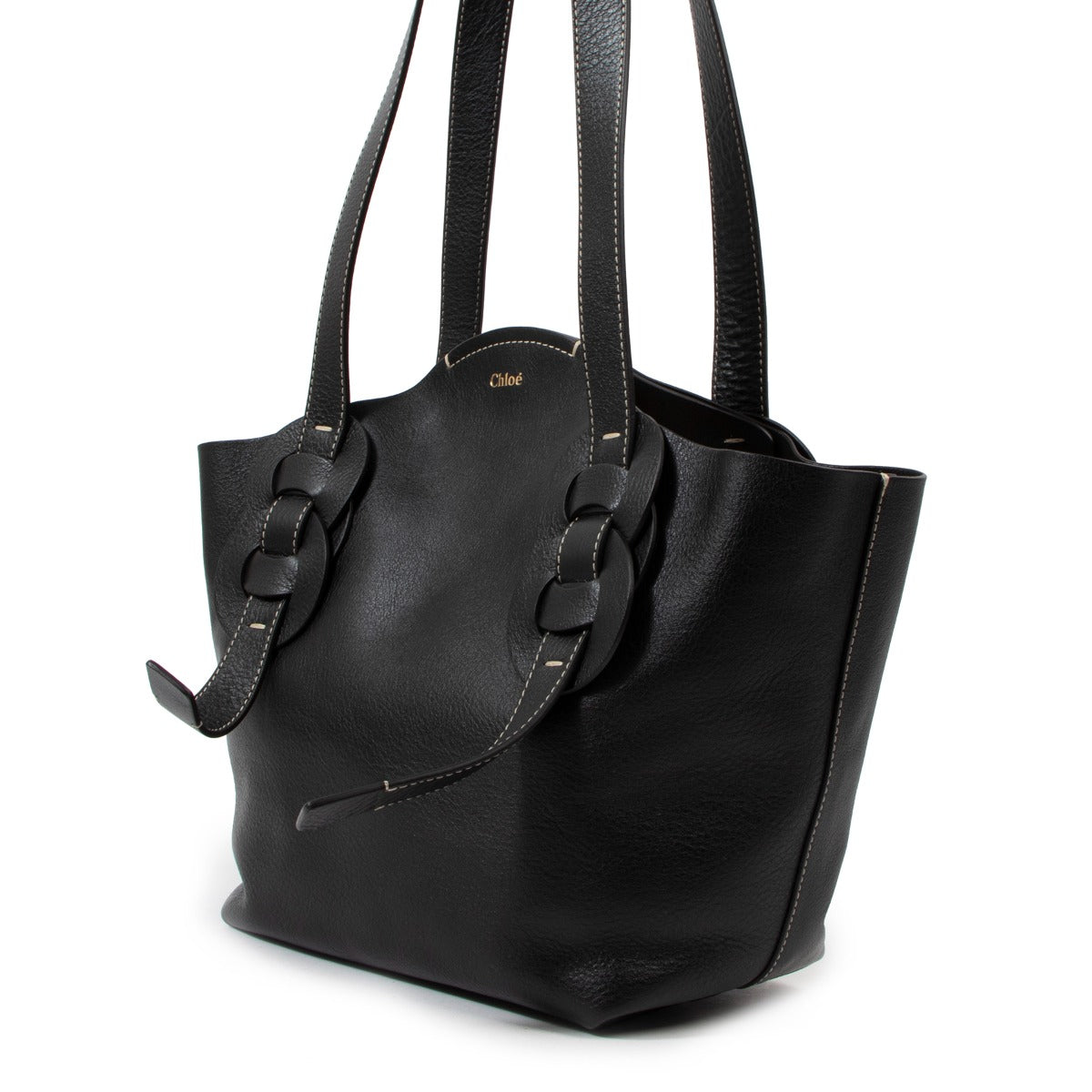 Chloé Black Small Darryl Tote Bag