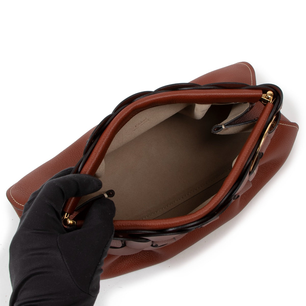 Chloé Darryl Sepia Brown Clutch