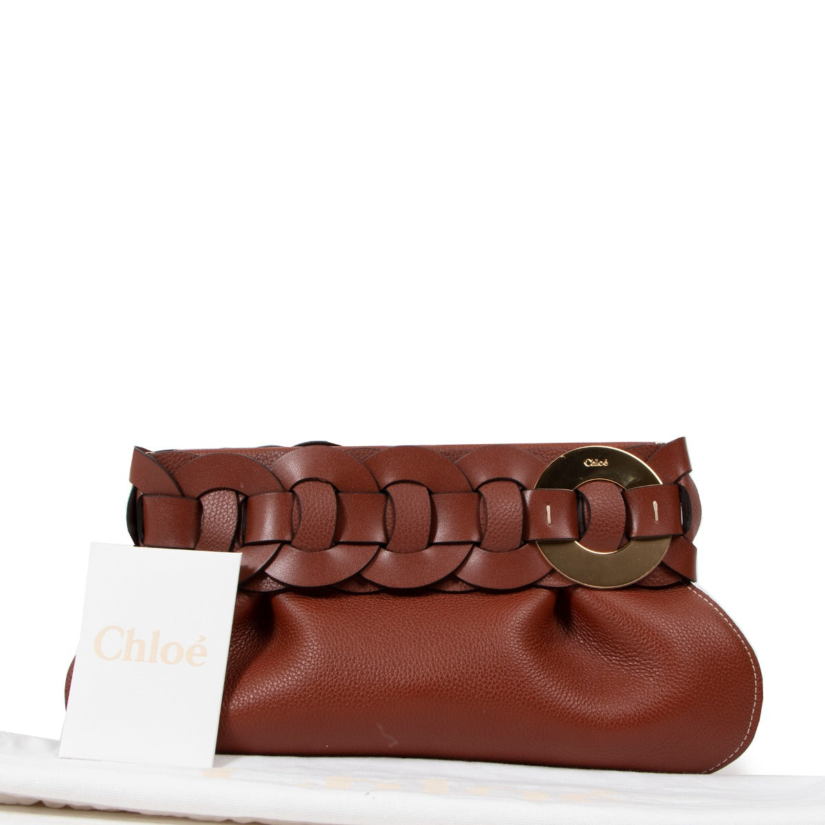 Chloé Darryl Sepia Brown Clutch