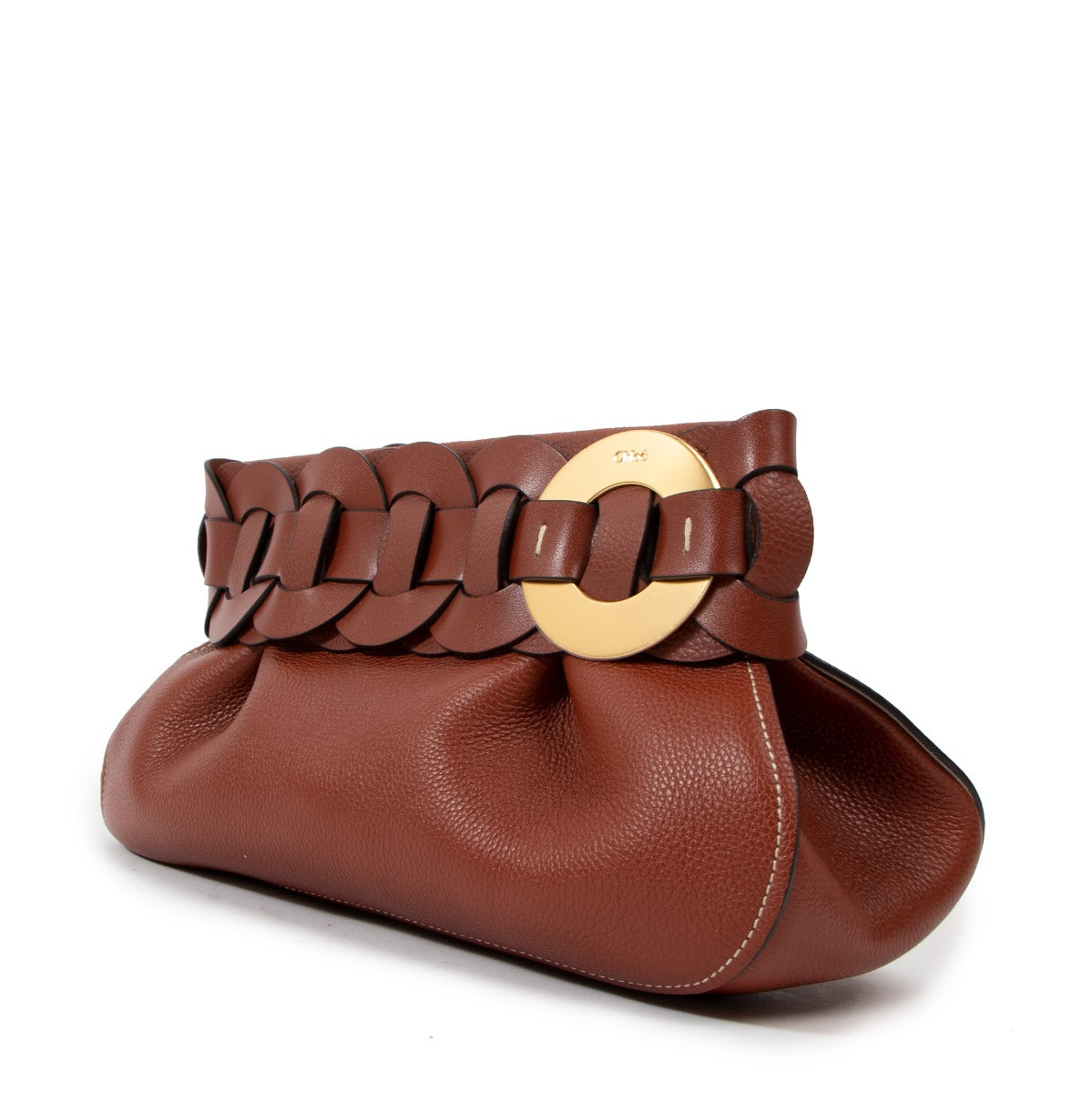 Chloé Darryl Sepia Brown Clutch