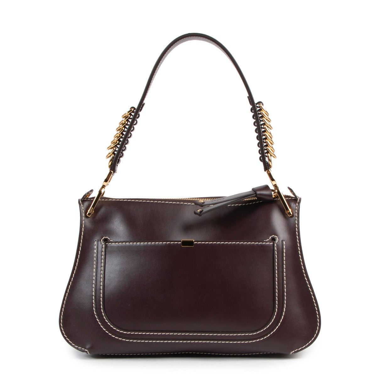 Buy authentic Chloé aubergine Marcie bag at the right price at Labellov webshop. Safe and secure online shopping.
